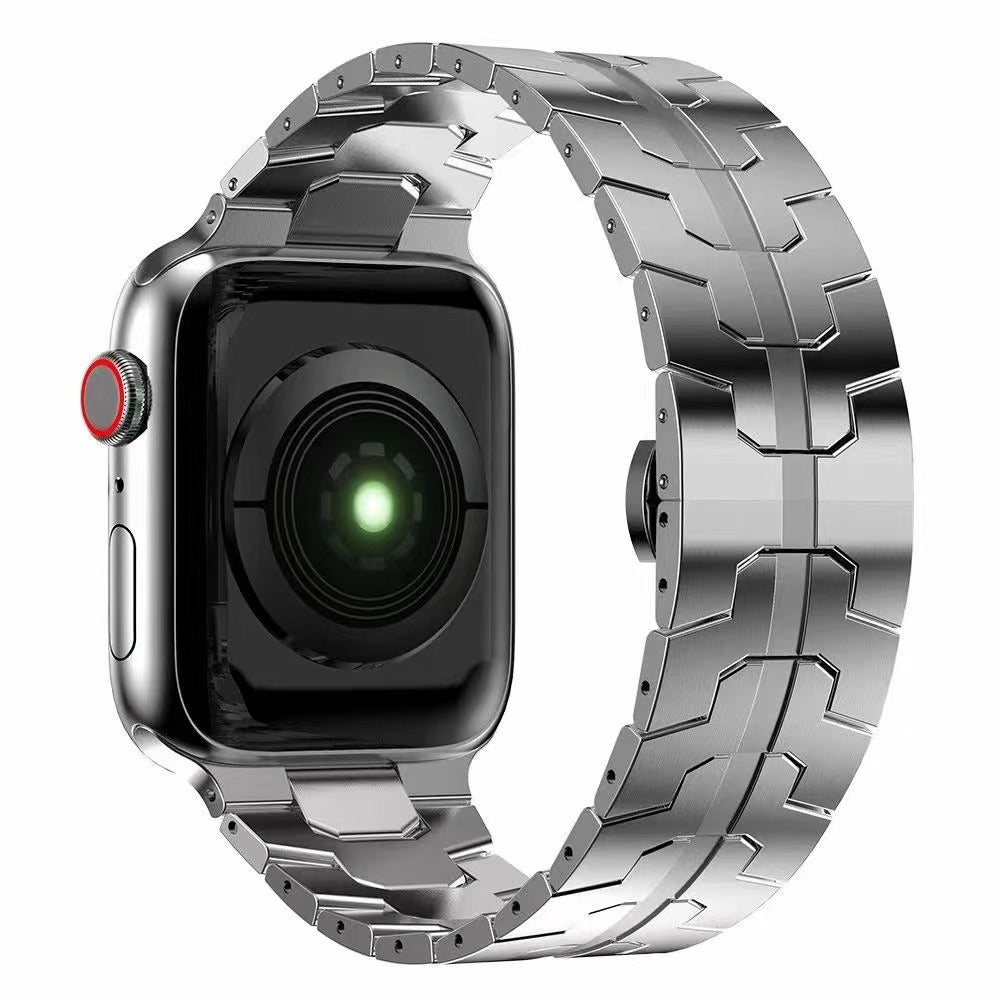 For Apple Watch Ultra 49mm Series 8 7 45mm Series 6 5 4 SE SE (2022) 44mm Series 3 2 1 42mm Stainless Steel Watch Band Replacement Strap with Stylish Buckle For Apple Watch Ultra 49mm Series 8 7 45mm Series 6 5 4 SE SE (2022) 44mm Series 3 2 1 42mm Stainless Steel Watch Band Replacement Strap with Stylish Buckle